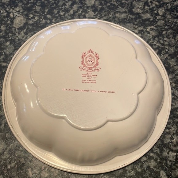 Vintage Daher tin litho bowl with cherry blossom pattern made England - Picture 4 of 5